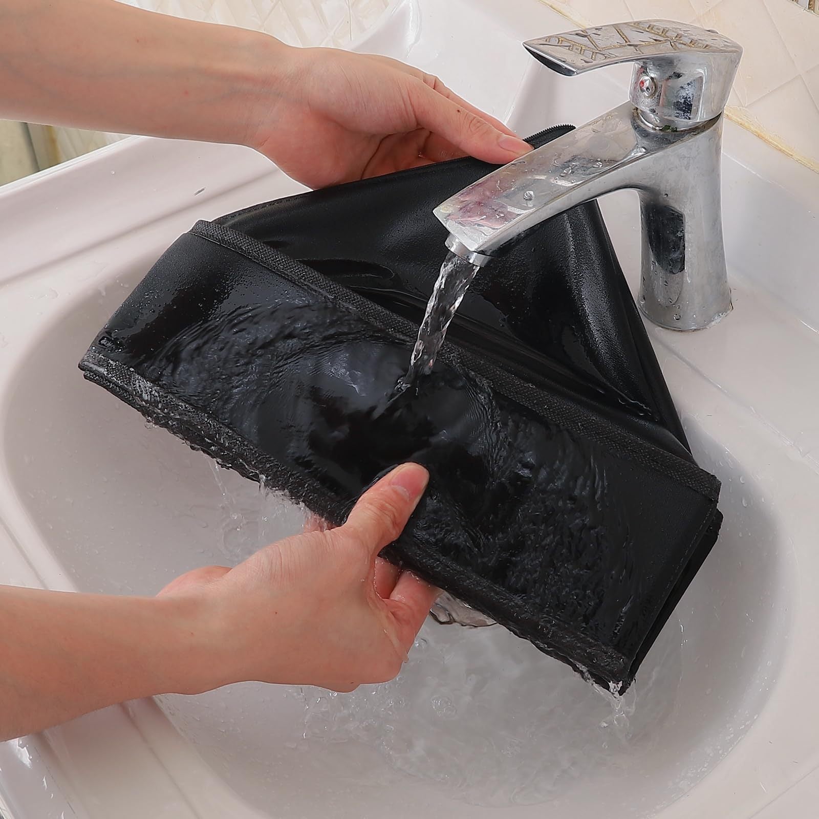 Set of 2 Foldable Drawer Organizers for Socks Ties Underwear Closet Storage