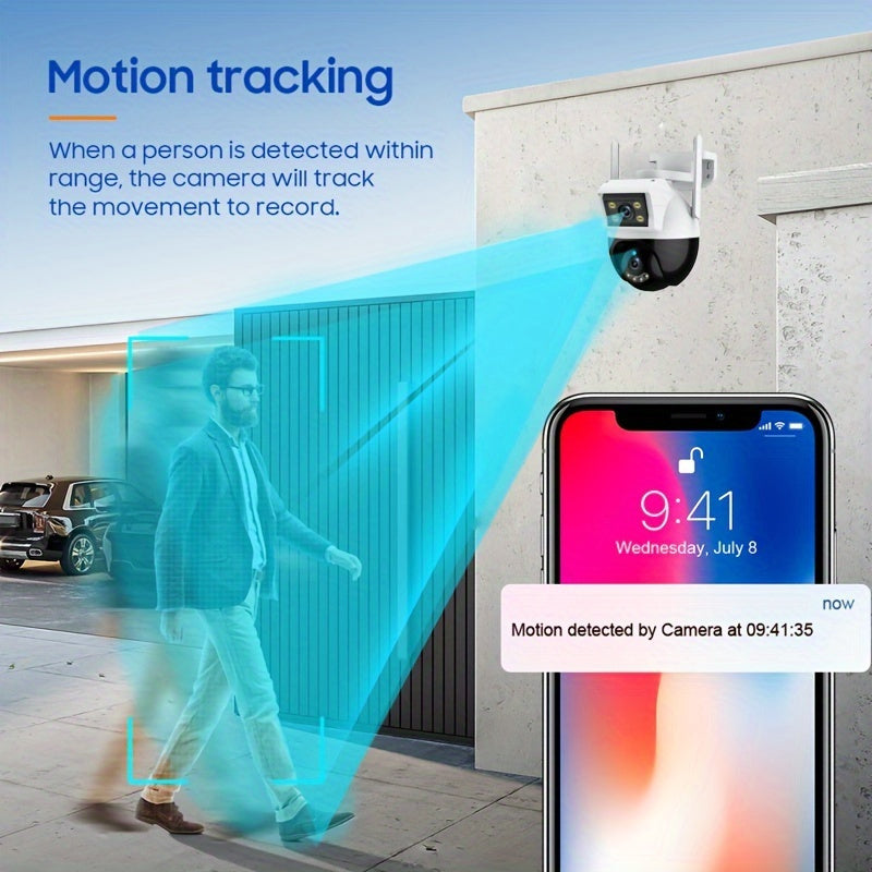 Wireless Outdoor Security Camera with Night Vision, Motion Detection, Two-Way Audio
