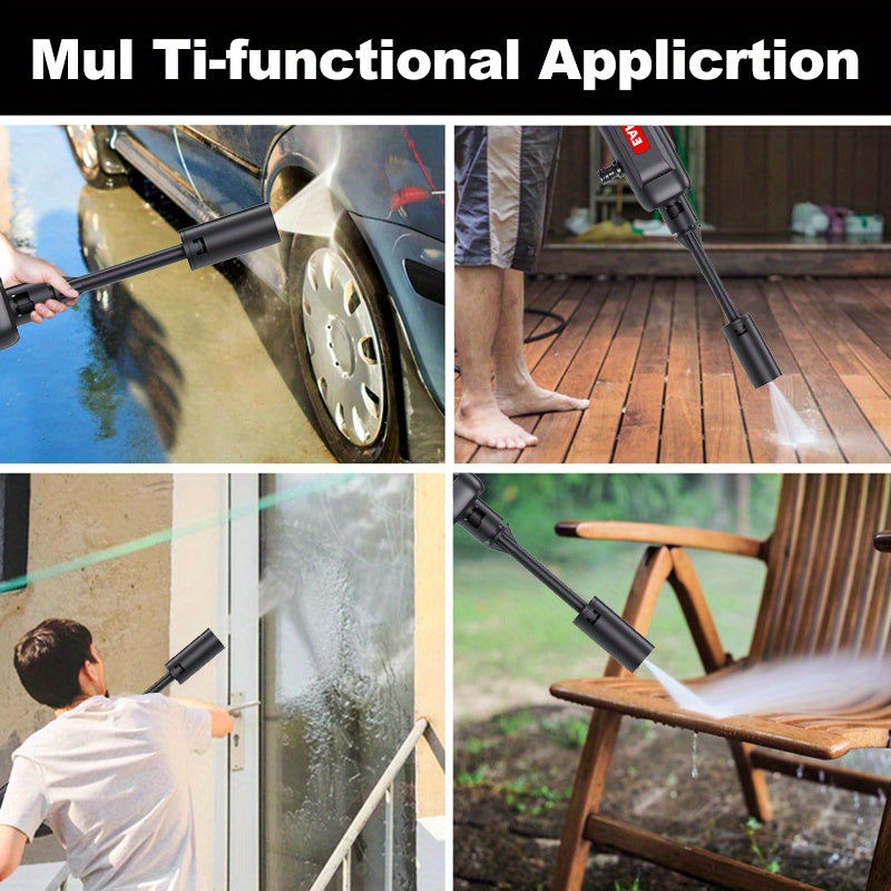 Cordless High Pressure Washer for Cars Floors Fences with Accessories