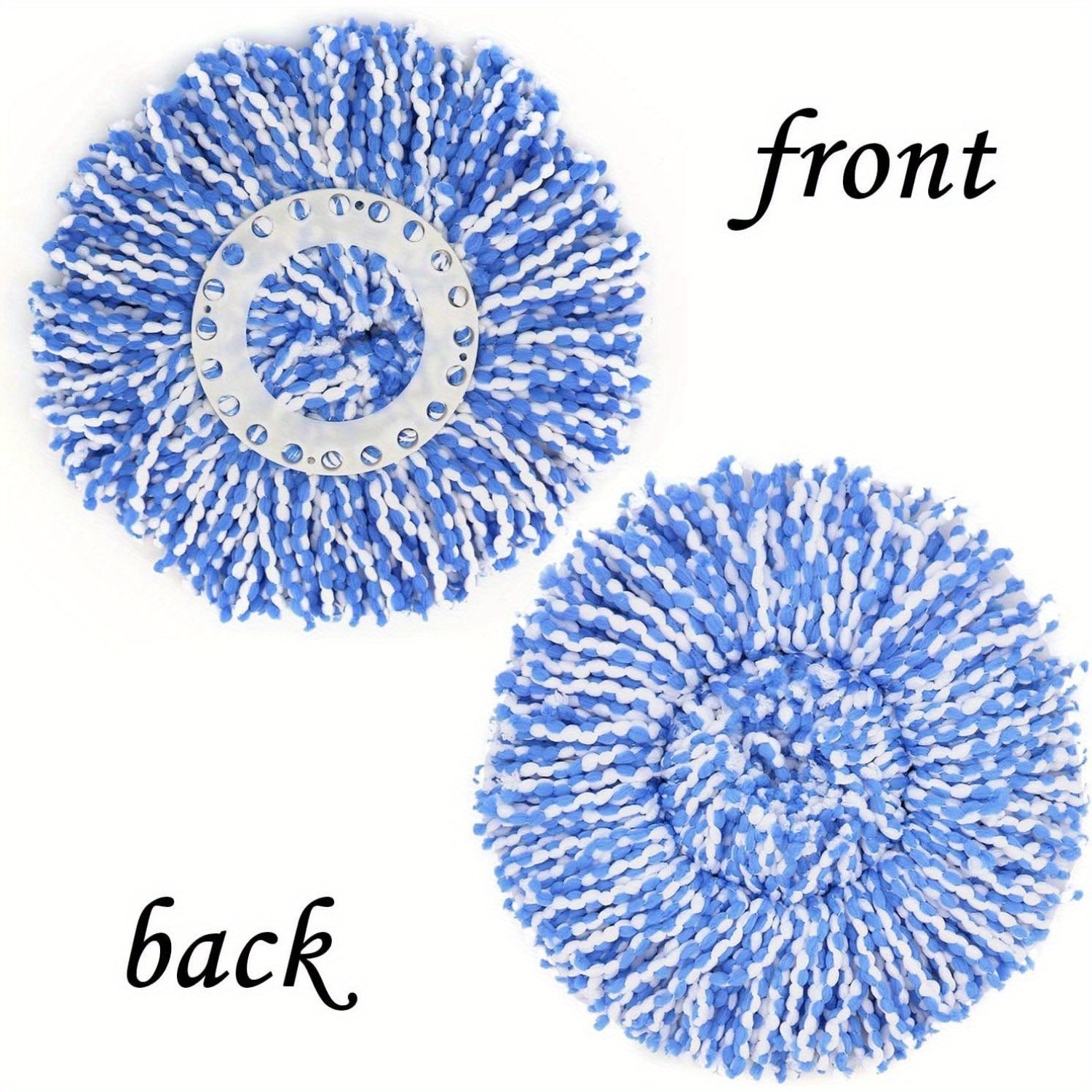 3 ta doira shaklidagi mikroto'qima mopp boshlarini 360° aylanuvchi sehrli mop uchun to'plami: Turli brendlar bilan mos - Uy tozalash uchun zarur almashtirish boshliqlari