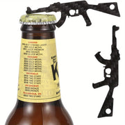 Carbon Fiber Bottle Openers Gun Design Ultralight Keychain Style Portable Beer Wine Opener for Outdoor Use