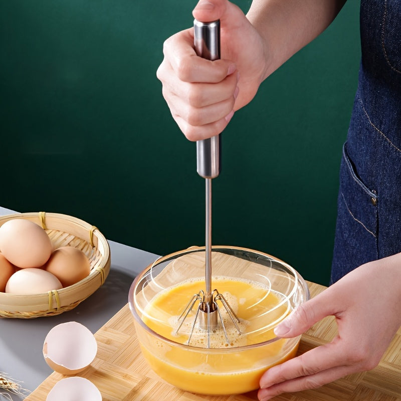 Handheld Stainless Steel Mixer for Baking and Cooking, Versatile and Durable
