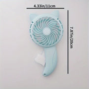 Mini Handheld Fan Portable Battery-Free ABS Material for Outdoor Activities Unisex