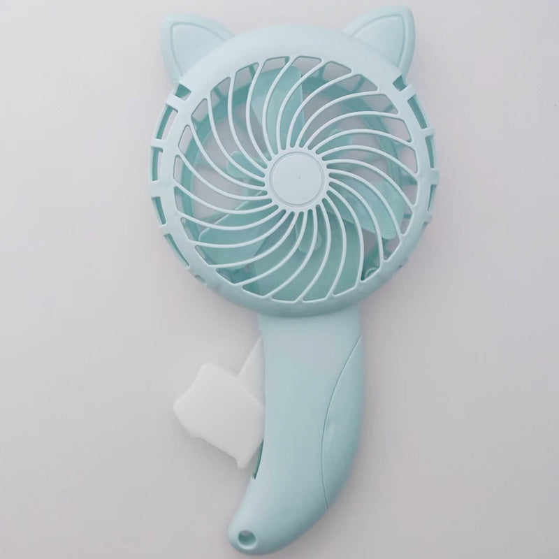 Mini Handheld Fan Portable Battery-Free ABS Material for Outdoor Activities Unisex