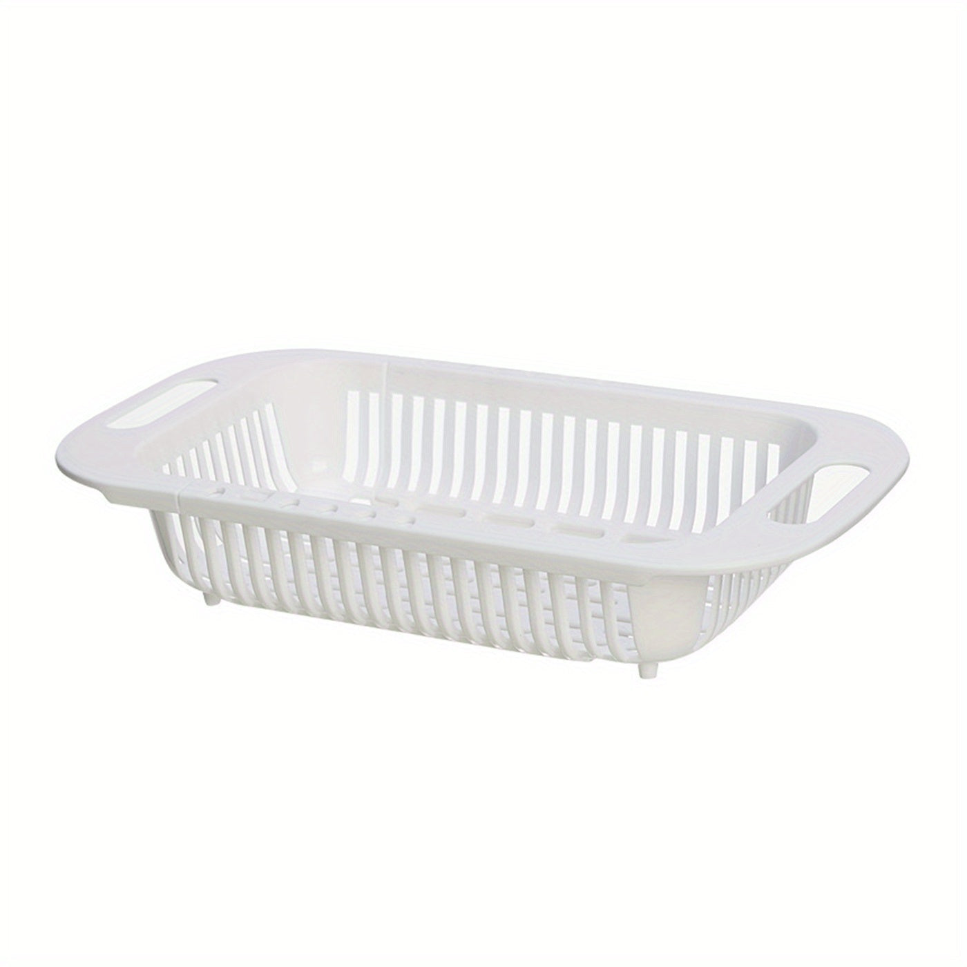 Expandable Plastic Dish Drainer Basket for Kitchen Sink Organizer