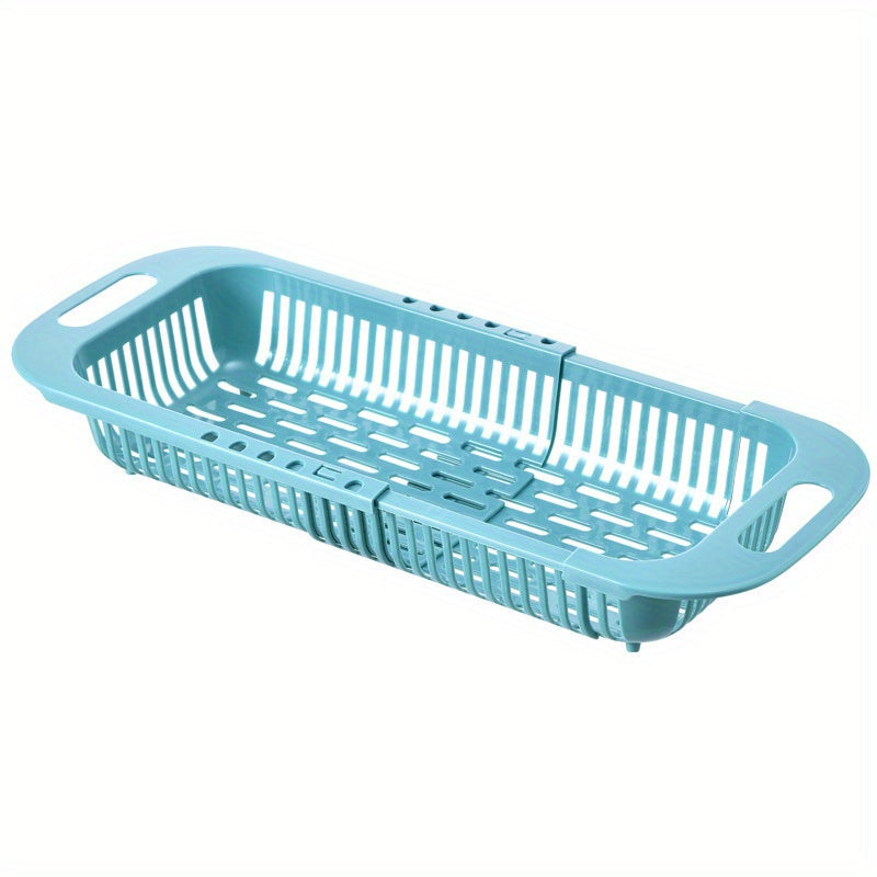 Expandable Plastic Dish Drainer Basket for Kitchen Sink Organizer