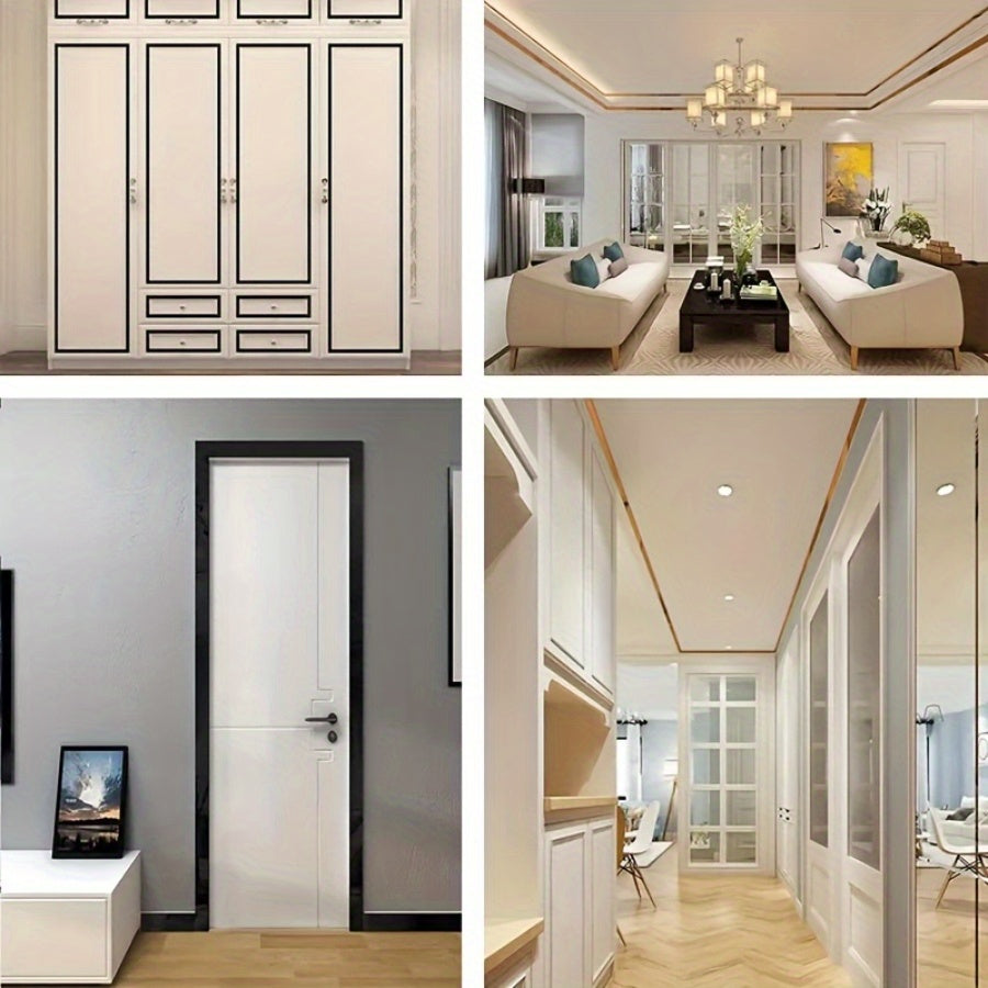 5M Stainless Steel Wall and Ceiling Decor Roll Modern Mirror Finish for Living Room