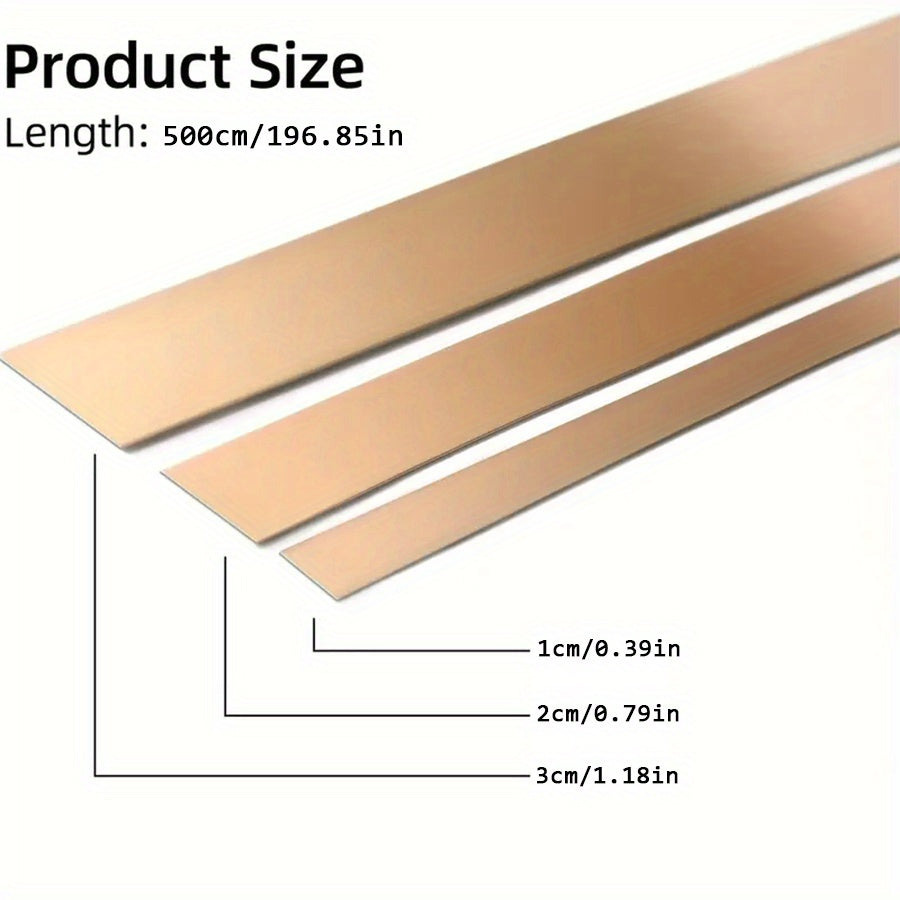 5M Stainless Steel Wall and Ceiling Decor Roll Modern Mirror Finish for Living Room