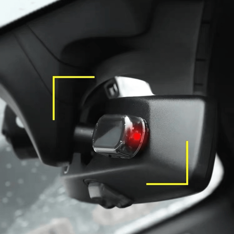 Solar-Powered Car Anti-Theft LED Decorative Lights, Rechargeable USB, Indoor Use