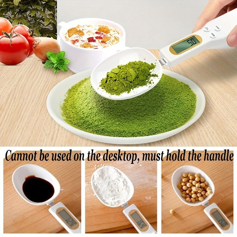 Digital Measuring Spoon Kitchen Scale Pet Food Scoop Tea Milk Powder 0.1g-500g