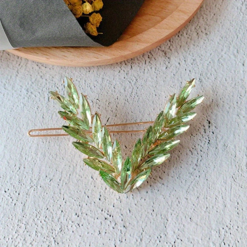 Ayollar uchun shaffof V-shaklidagi soch klipi, Koreya moda soch aksessuarlari, kechki sovgʻa