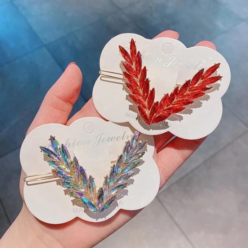 Ayollar uchun shaffof V-shaklidagi soch klipi, Koreya moda soch aksessuarlari, kechki sovgʻa