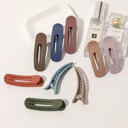 Women Frosted Acrylic Hair Clip Toothed Barrette Elegant Hair Accessory