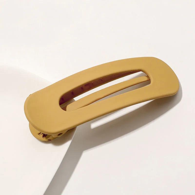 Women Frosted Acrylic Hair Clip Toothed Barrette Elegant Hair Accessory