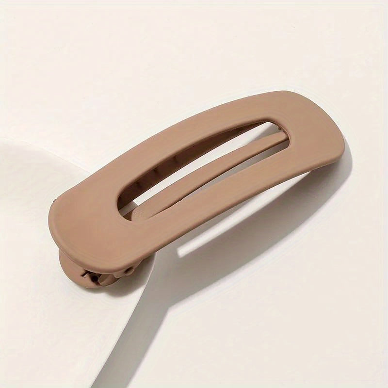 Women Frosted Acrylic Hair Clip Toothed Barrette Elegant Hair Accessory