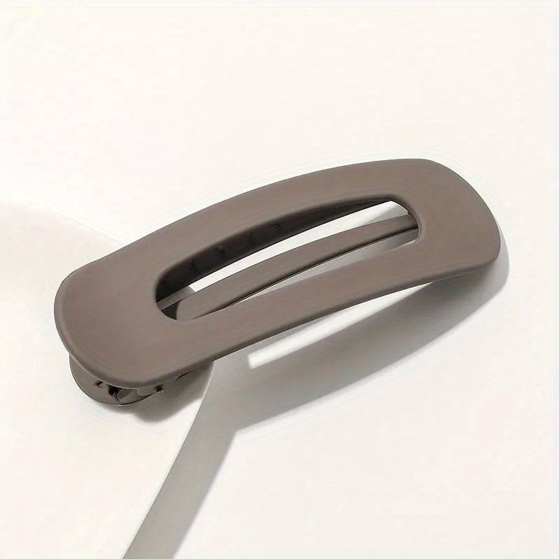 Women Frosted Acrylic Hair Clip Toothed Barrette Elegant Hair Accessory