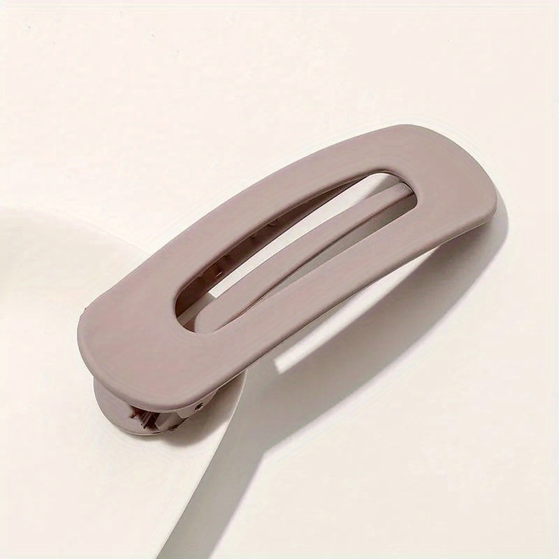 Women Frosted Acrylic Hair Clip Toothed Barrette Elegant Hair Accessory