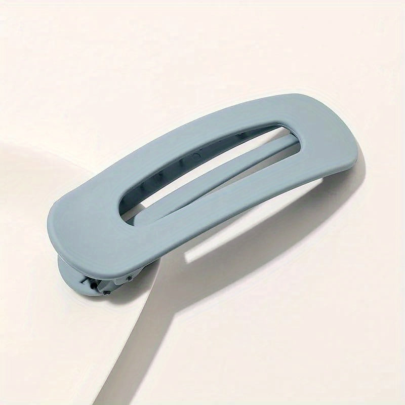 Women Frosted Acrylic Hair Clip Toothed Barrette Elegant Hair Accessory