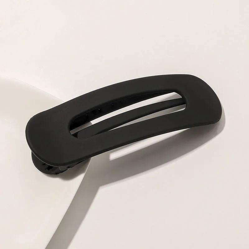 Women Frosted Acrylic Hair Clip Toothed Barrette Elegant Hair Accessory