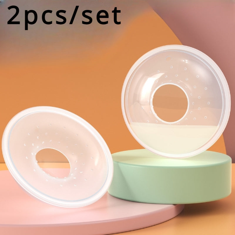 Silicone Breast Milk Collection Shells for Nursing Mothers 2-Pack Leak-Proof Reusable