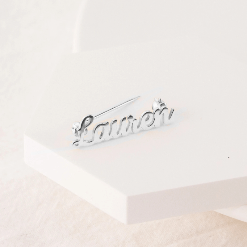 Индивидуальный брошка-значок из нержавеющей стали для женщин и мужчин, подарок на День матери, День святого Валентина, подругам, День отца