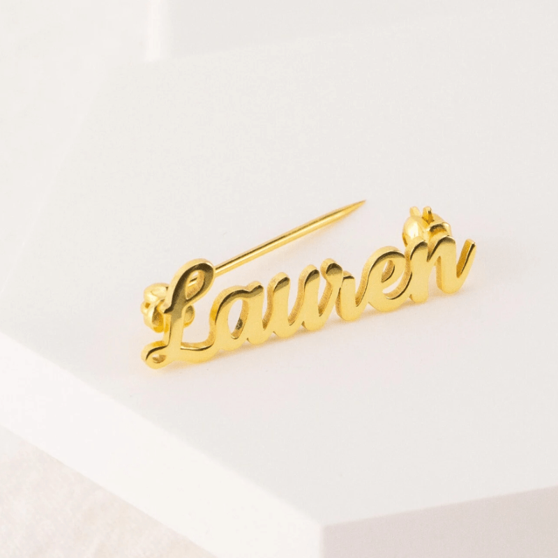 Индивидуальный брошка-значок из нержавеющей стали для женщин и мужчин, подарок на День матери, День святого Валентина, подругам, День отца