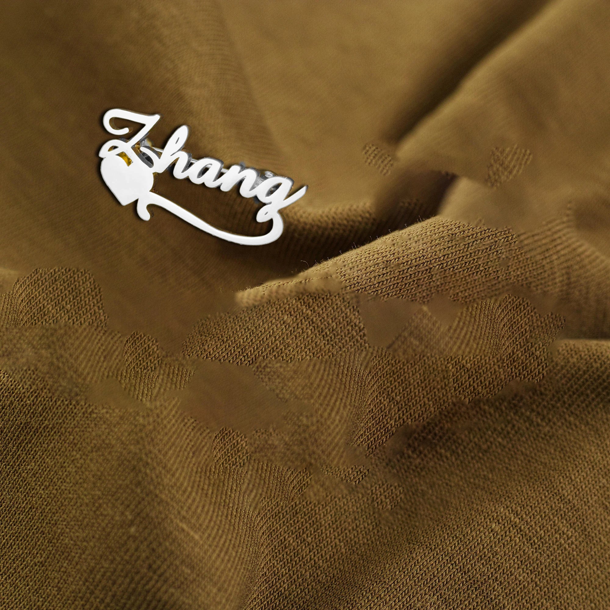 Stainless Steel Custom Name Brooch for Women Men Gift for Mom Dad Bridesmaid