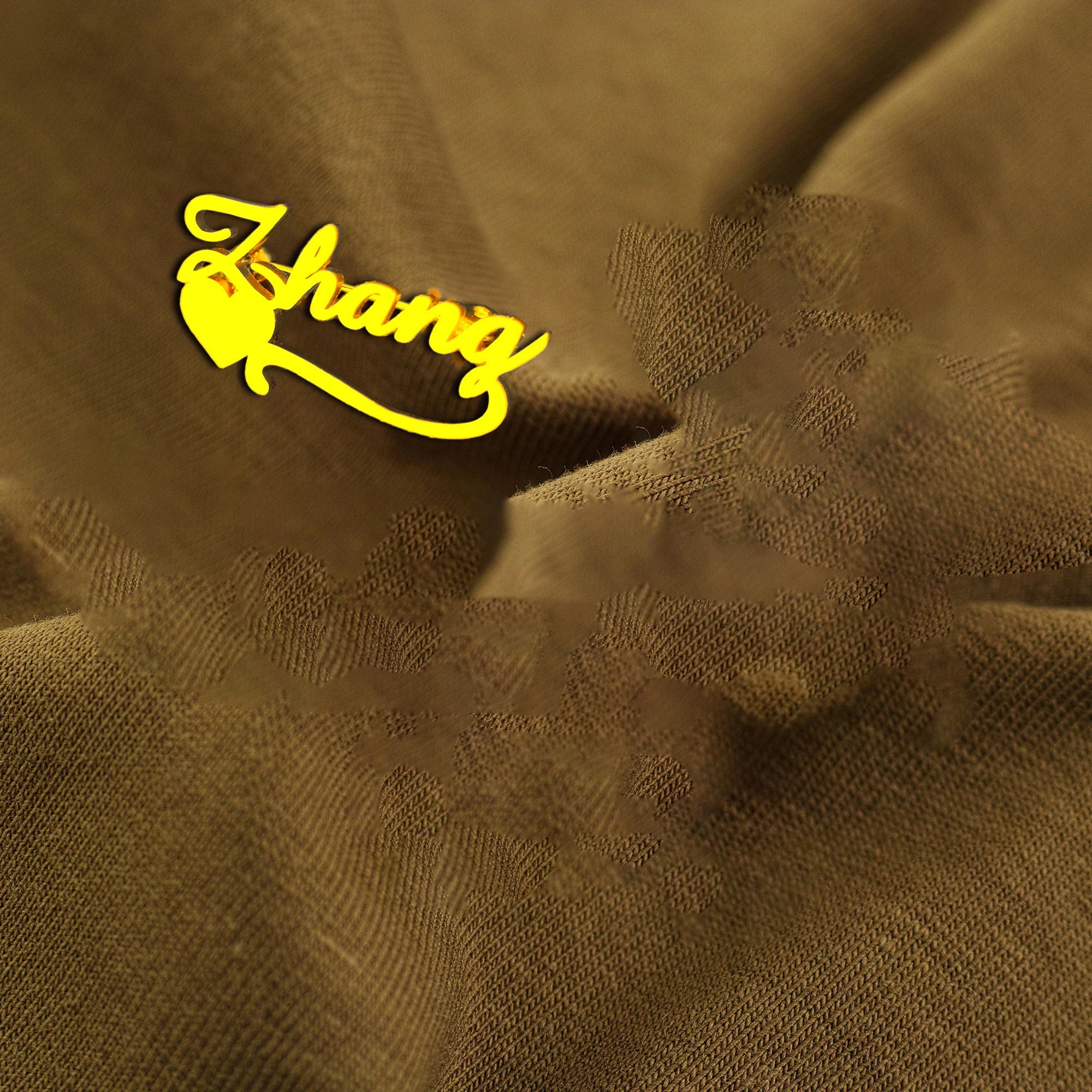 Stainless Steel Custom Name Brooch for Women Men Gift for Mom Dad Bridesmaid