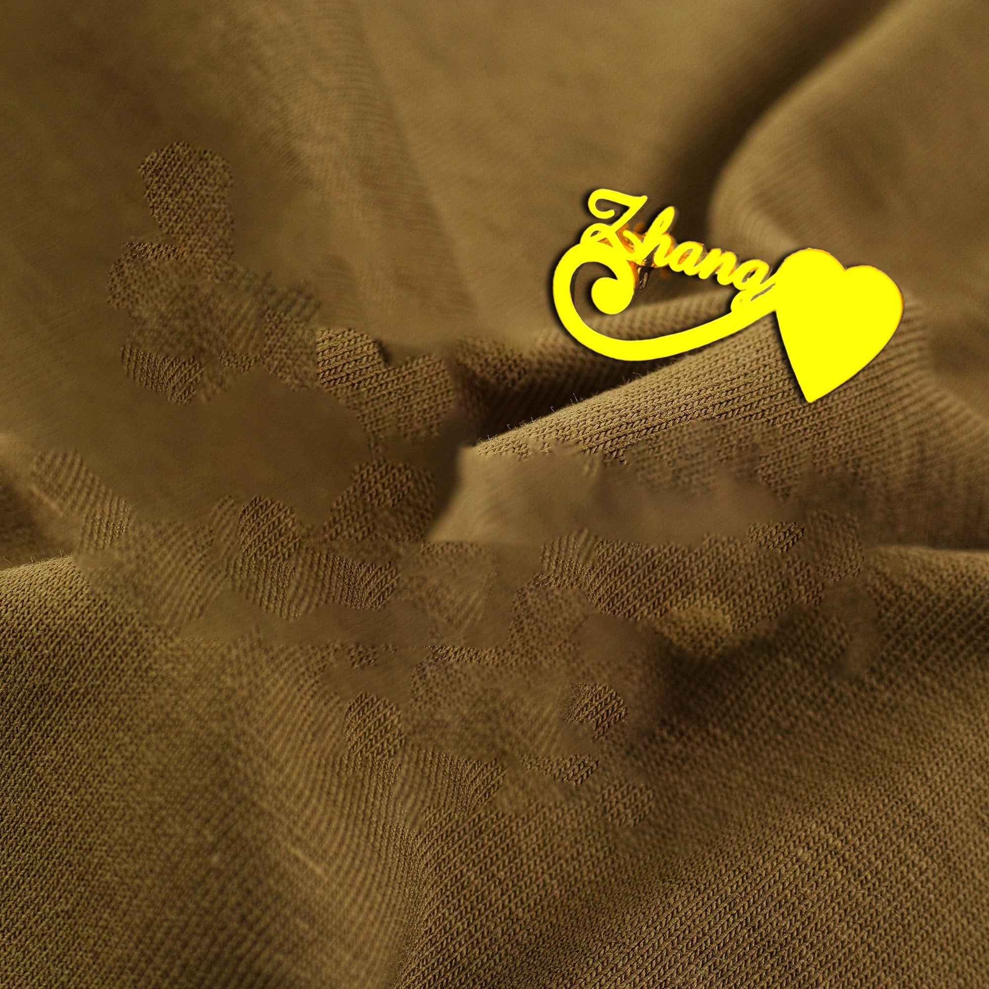 Stainless Steel Custom Name Brooch for Women Men Gift for Mom Dad Bridesmaid