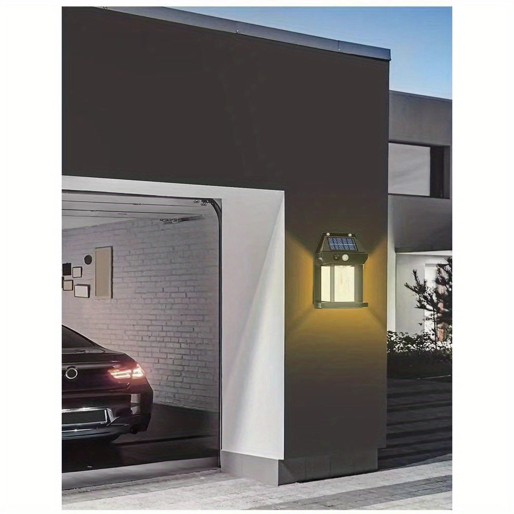 Outdoor Solar Motion Light 3 Modes Warm White Wall Garage Porch
