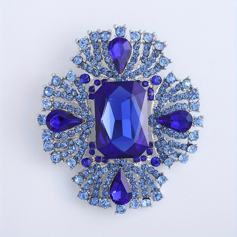 Elegant Rhinestone Brooch for Women, Sparkling Jewelry Accessory