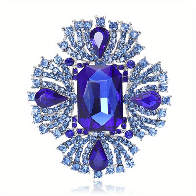 Elegant Rhinestone Brooch for Women, Sparkling Jewelry Accessory