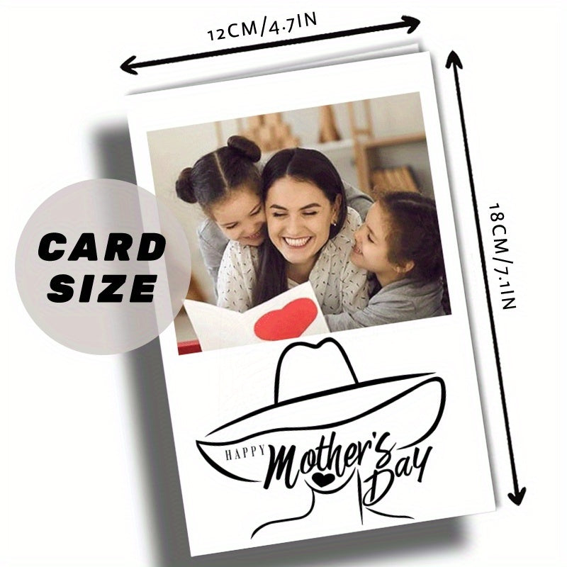 Onadan yoki o'g'il boladan ona uchun shaxsiylashtirilgan Ona kuniga maxsus karta, fotosurat bilan sovg'a fikri