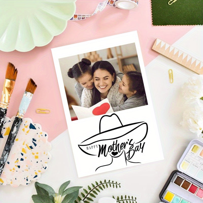 Onadan yoki o'g'il boladan ona uchun shaxsiylashtirilgan Ona kuniga maxsus karta, fotosurat bilan sovg'a fikri