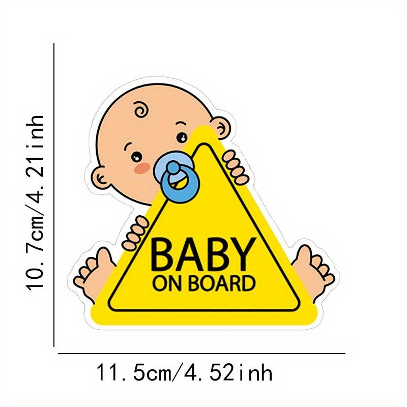 Baby Safe Car Decal Sticker Clear Vinyl for Child Safety