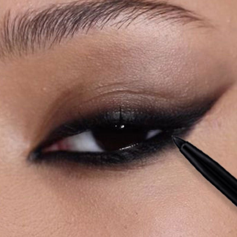 Women Black Matte Waterproof Gel Eyeliner Pencil Long Lasting