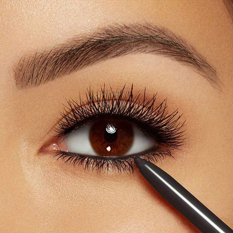 Women Black Matte Waterproof Gel Eyeliner Pencil Long Lasting