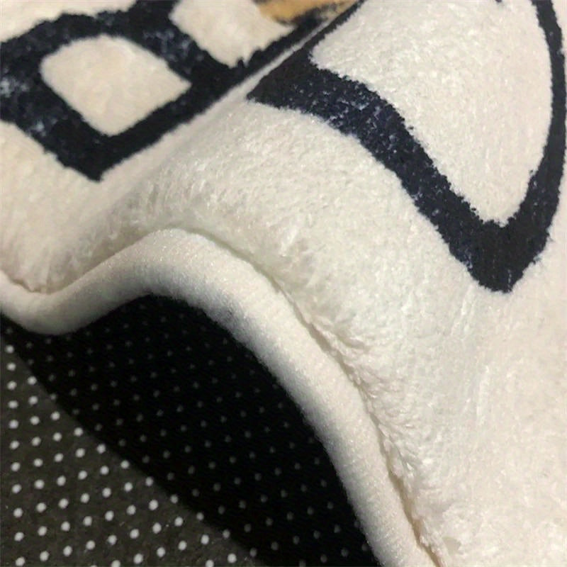 Yoqimli multfilm hayvonlar naqshli dumaloq gilam, sirpanchiq bo'lmagan, yumshoq gilam, mehmonxona yoki yotoqxona uchun