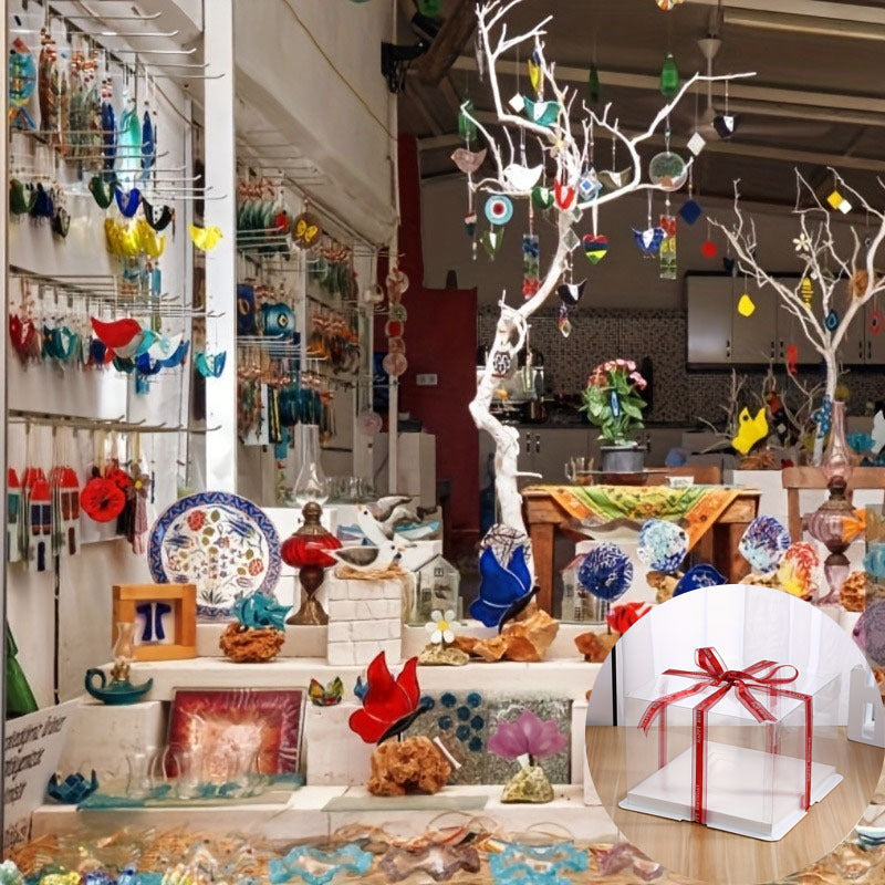 Transparent Cake Box with Lid for Baking and Storage, Keeps Cakes Fresh