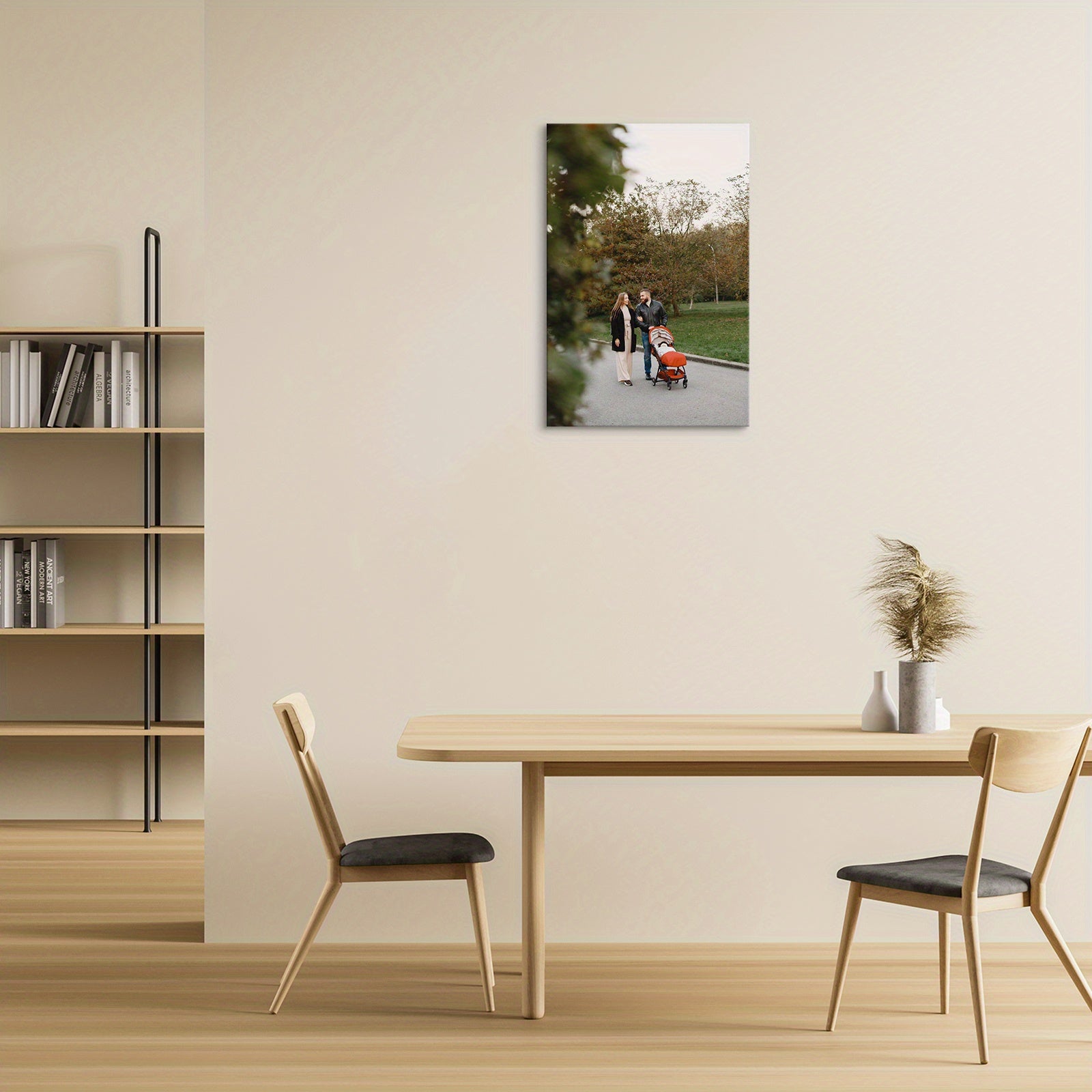 Shaxsiy fotosurat bilan sozlanadigan ramkali kanvas devor san'ati, uy bezaklari va sovg‘a uchun