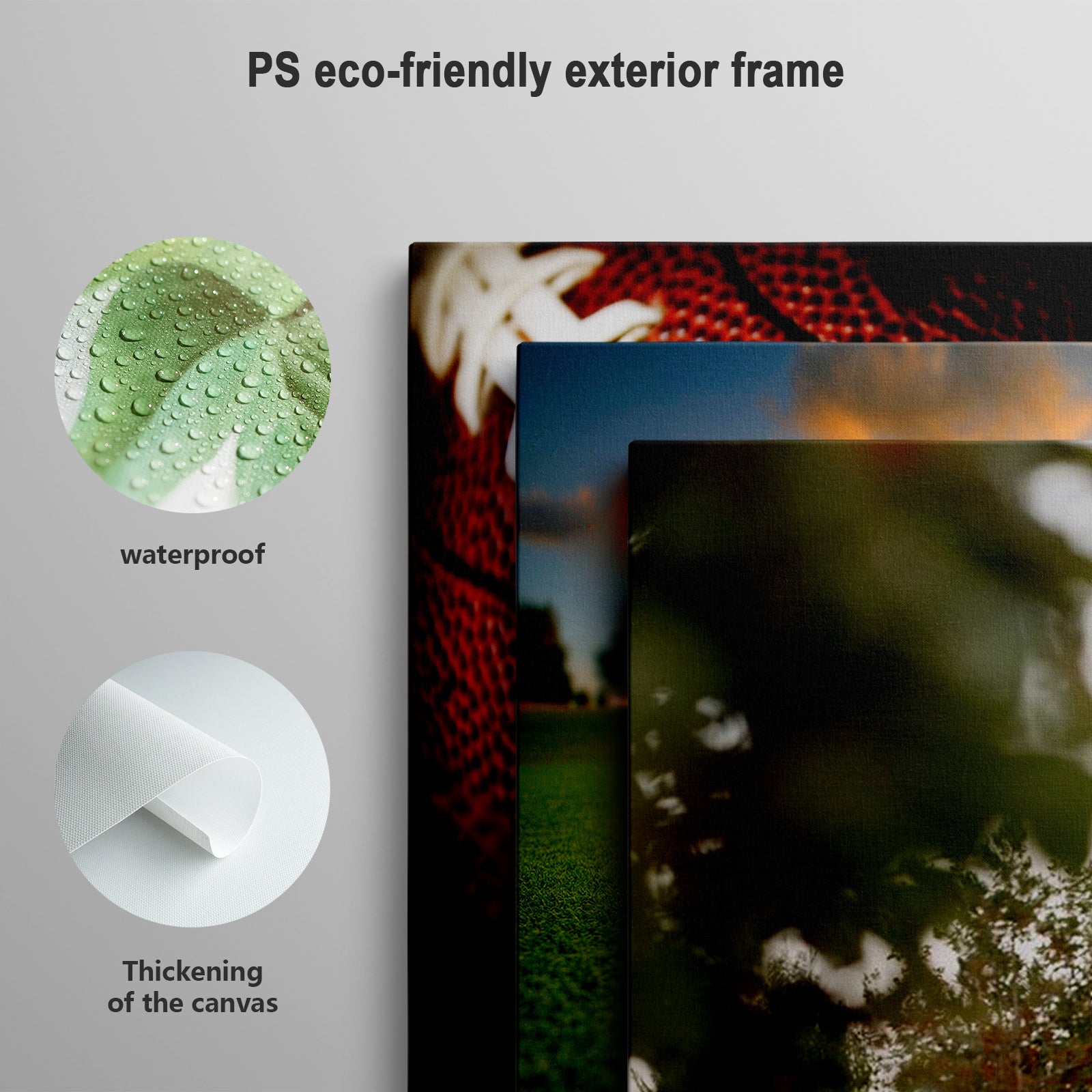 Shaxsiy fotosurat bilan sozlanadigan ramkali kanvas devor san'ati, uy bezaklari va sovg‘a uchun