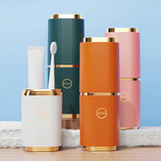 Bathroom Storage Box for Toothbrushes and Essentials Plastic White Compact