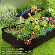 Bo'shliq bilan ta'minlangan ko'tarilgan bog' qutisi, sabzavotlar, o'simliklar va gullarni ochiq havoda yetishtirish uchun nafas oladigan ekish idishlari.