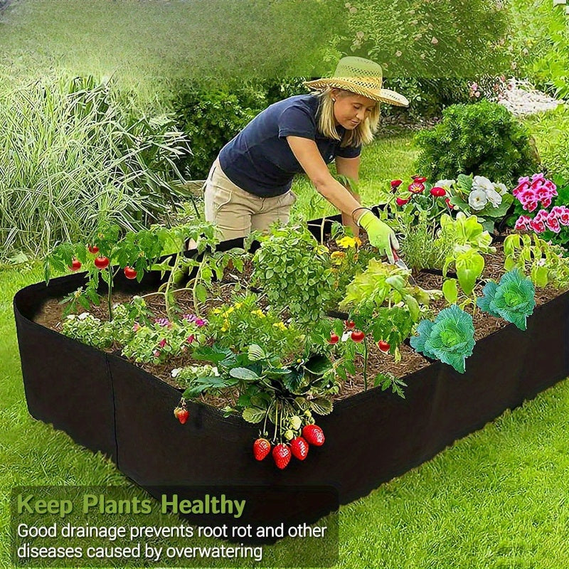 Elevated Garden Bed with Compartments for Vegetables and Flowers 3x6ft