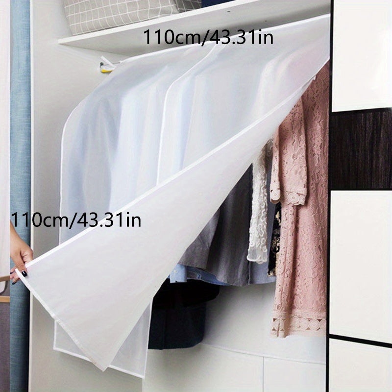 Funda de polvo para traje acolchada, protector de almacenamiento de prendas, gran organizador de armario