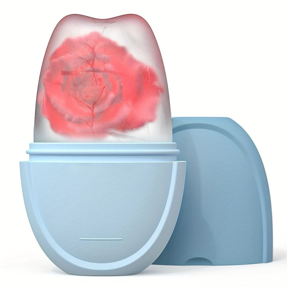 Ice Facial Roller and Gua Sha Set for Face and Eye Rejuvenation Cooling Skin Care Tools Silicone Ice Mold