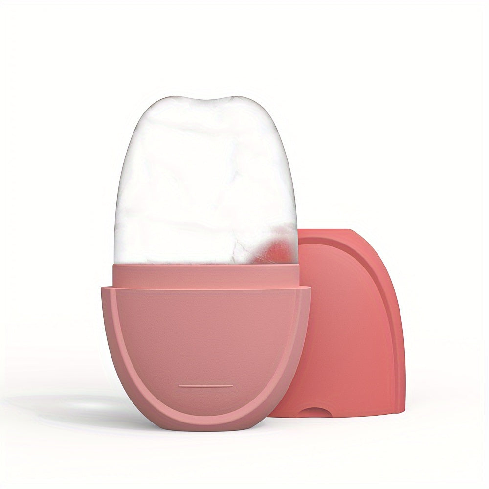 Conjunto de rodillo facial de hielo y Gua Sha para rejuvenecimiento facial y de ojos, herramientas de cuidado de la piel con enfriamiento, molde de silicona para hielo