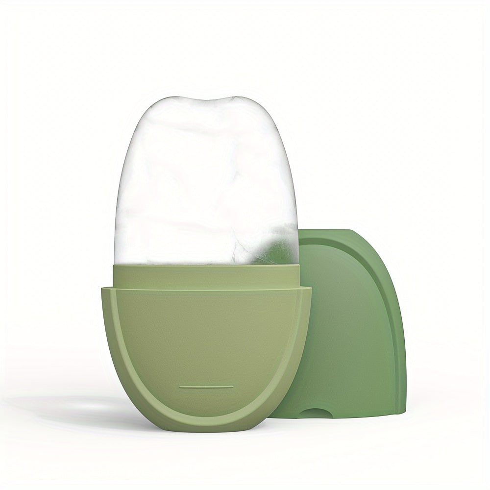 Conjunto de rodillo facial de hielo y Gua Sha para rejuvenecimiento facial y de ojos, herramientas de cuidado de la piel con enfriamiento, molde de silicona para hielo