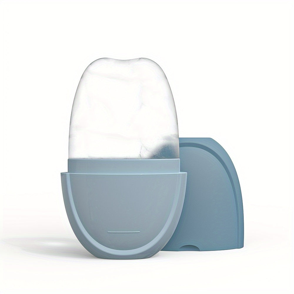 Conjunto de rodillo facial de hielo y Gua Sha para rejuvenecimiento facial y de ojos, herramientas de cuidado de la piel con enfriamiento, molde de silicona para hielo