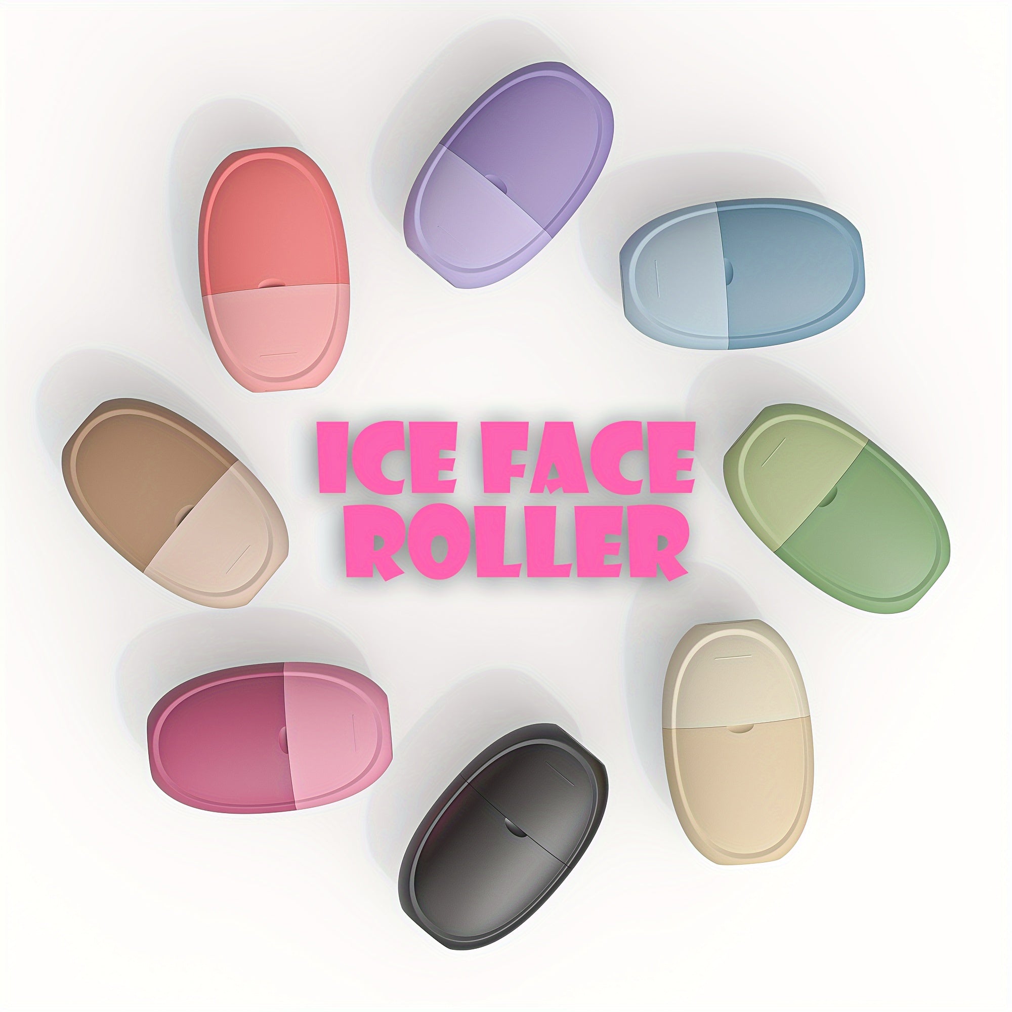 Conjunto de rodillo facial de hielo y Gua Sha para rejuvenecimiento facial y de ojos, herramientas de cuidado de la piel con enfriamiento, molde de silicona para hielo